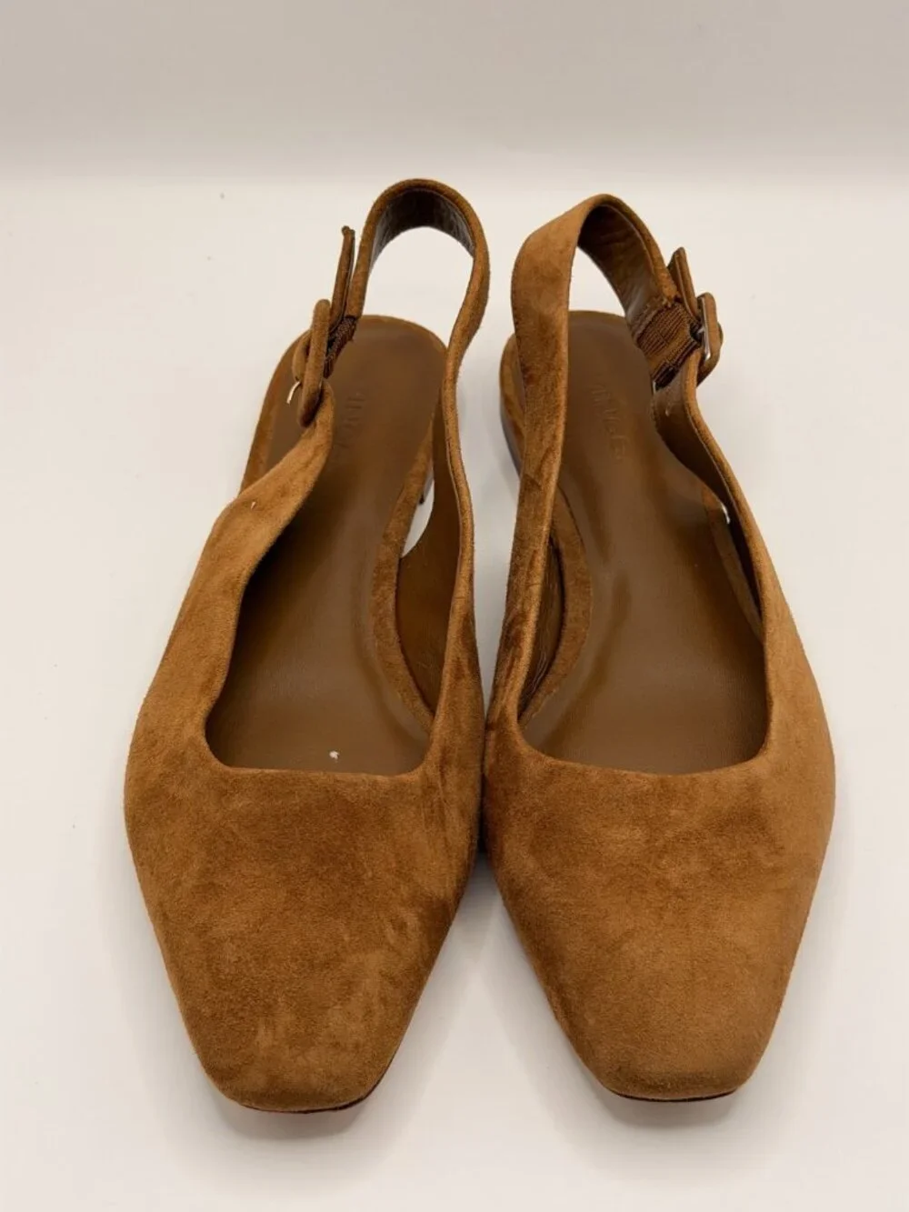 Vince Women’s Vida Brown Suede Slingback Flat Sz 7.5 M